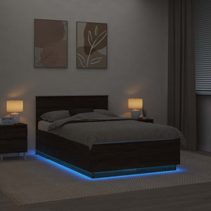 Bettrahmen Eiche 120x190 cm mit LED