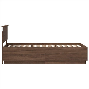 Bettrahmen Braun Eichen-Optik 70x190 cm