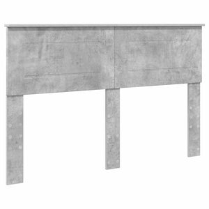 Bettrahmen mit Kopfteil Beton Grau 140x190 cm