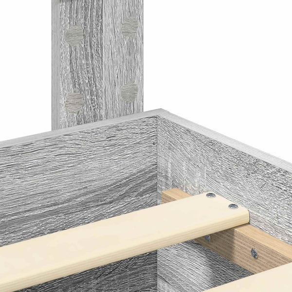 Bettrahmen Sonoma Grau 140x190 cm