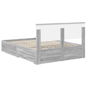 Bettrahmen Sonoma Grau 140x190 cm