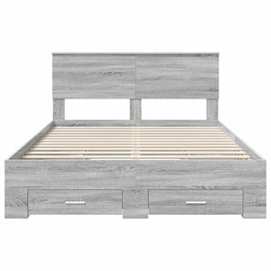 Bettrahmen Sonoma Grau 140x190 cm