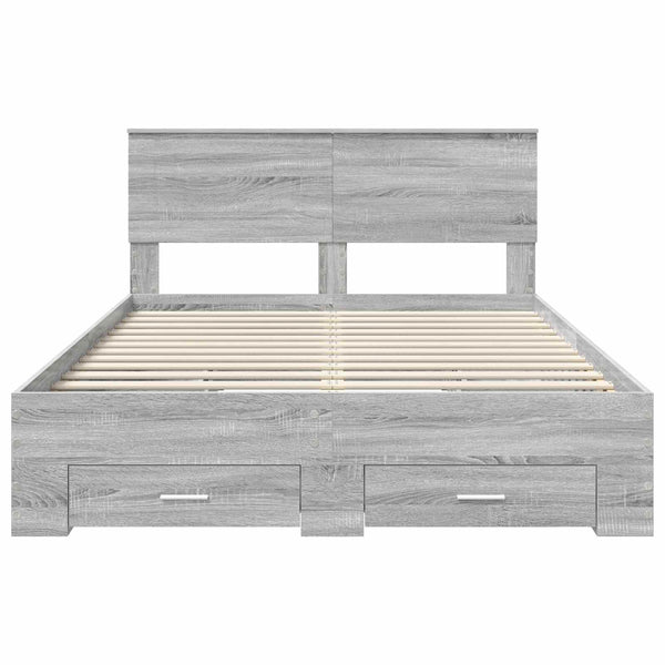 Bettrahmen Sonoma Grau 140x190 cm