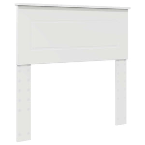 Bettrahmen Weiß Silber 75x190 cm