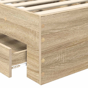 Bettrahmen Sonoma Eiche 75x190 cm