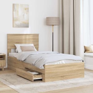 Bettrahmen Sonoma Eiche 75x190 cm