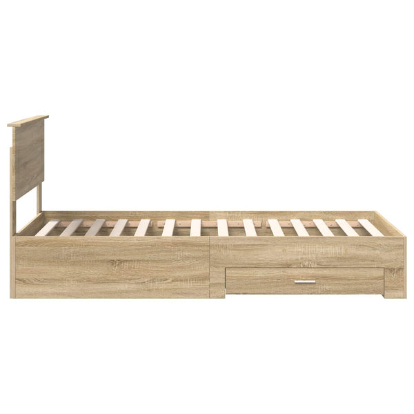 Bettrahmen Sonoma Eiche 75x190 cm