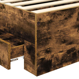 Bettrahmen Rauchige Eiche 75x190 cm