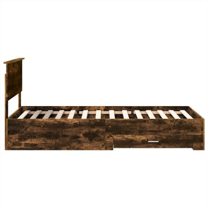 Bettrahmen Rauchige Eiche 75x190 cm