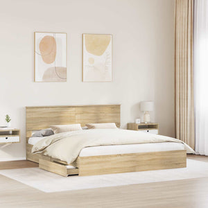 Aufbewahrungsbett Sonoma-Eiche 180x200 cm