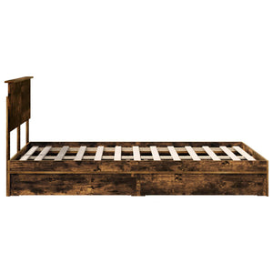Aufbewahrungsbett Eiche 135x190 cm