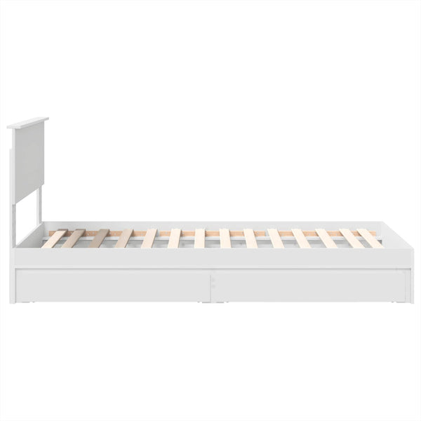 Bett mit Stauraum & Kopfteil 90x190 cm