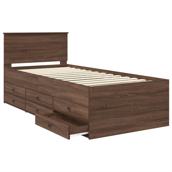 Tagesbett Braun Eiche 100x200 cm