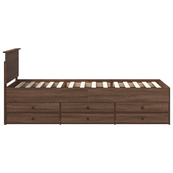 Tagesbett Braun Eiche 100x200 cm