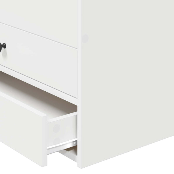 Tagesbett 75x190 cm Weiß/Schwarz