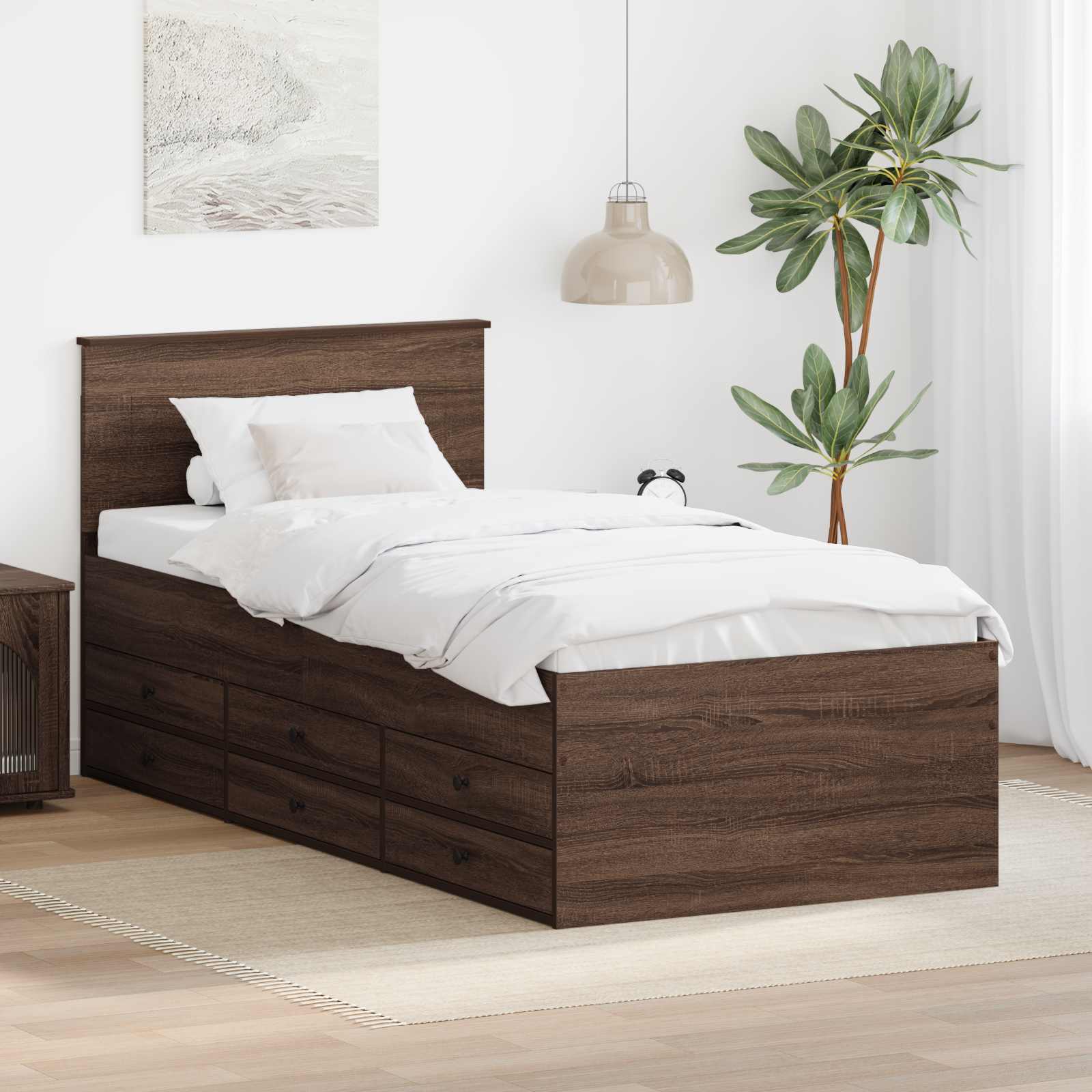 Tagesbett Braun Eiche 75x190 cm