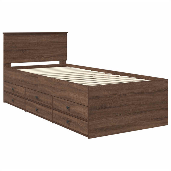 Tagesbett Braun Eiche 75x190 cm