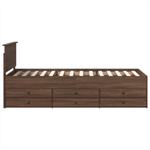 Tagesbett Braun Eiche 75x190 cm