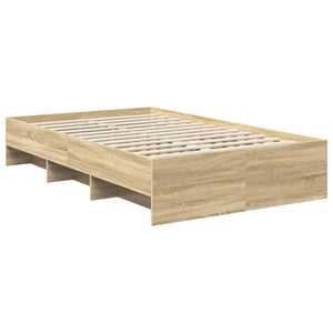 Bettrahmen Sonoma-Eiche 137x203 cm mit Kopfteil