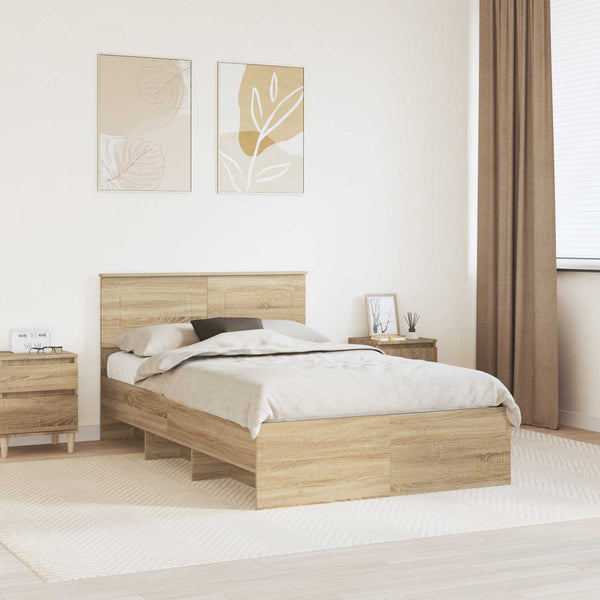 Bettrahmen Sonoma-Eiche 120x123 cm