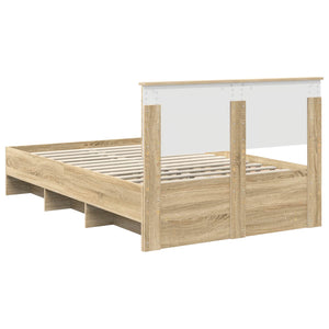 Bettrahmen Sonoma-Eiche 120x123 cm
