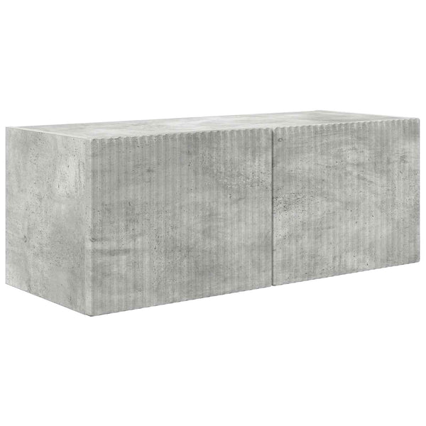 TV Wandregal Set Beton Grau