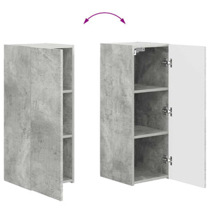 TV Wandregal Set Beton Grau