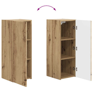 TV-Wandregal Set, Artisan-Eiche, 4-teilig
