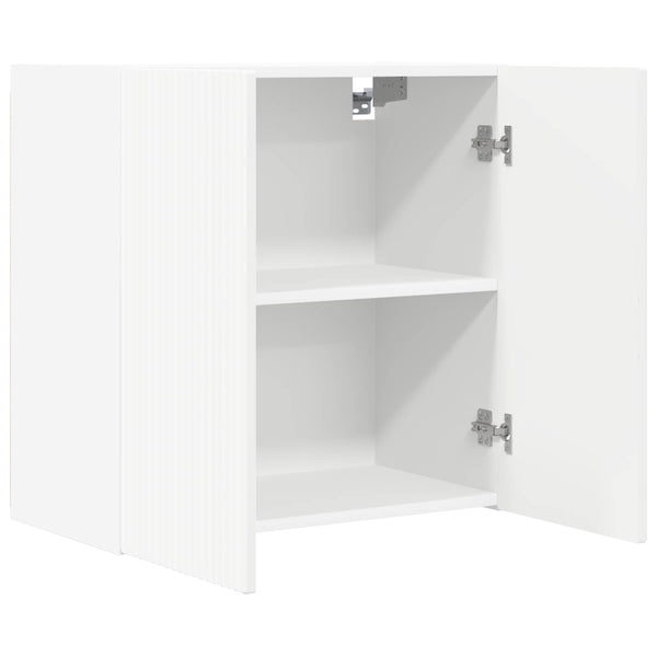 TV-Wandregal Set, 6-teilig, Weiß
