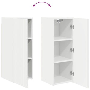 TV-Wandregal Set, 6-teilig, Weiß