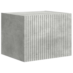 TV-Wandregal Set Beton Grau, 6-teilig