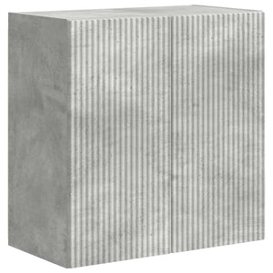 TV-Wandregal Set Beton Grau, 6-teilig