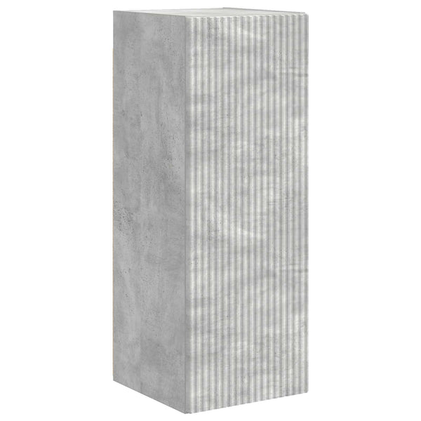 TV-Wandregal Set Beton Grau, 6-teilig
