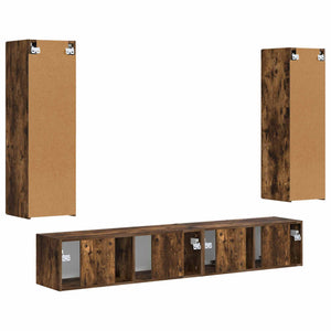 TV-Schrank Set 3-teilig Geräucherte Eiche