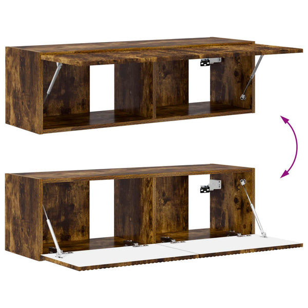 TV-Schrank Set 3-teilig Geräucherte Eiche