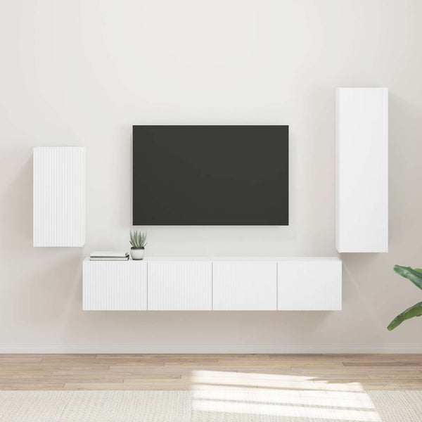 TV-Schrankset Wandmontage Weiß