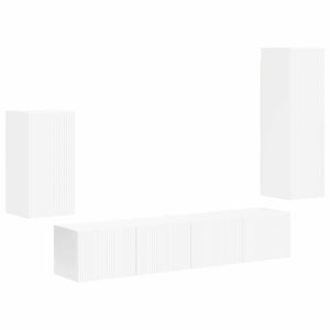 TV-Schrankset Wandmontage Weiß
