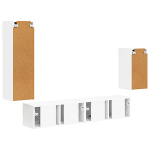 TV-Schrankset Wandmontage Weiß