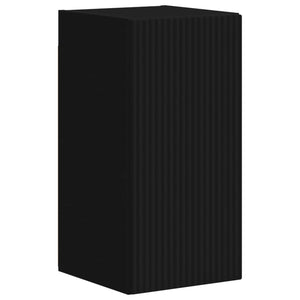 Wandmontiertes TV-Schrankset Schwarz