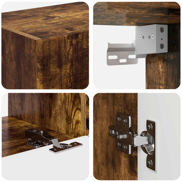 TV-Schrank Set 4-teilig Geräucherte Eiche
