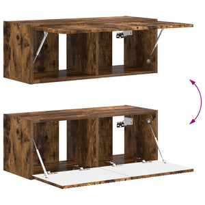 TV-Schrank Set 4-teilig Geräucherte Eiche