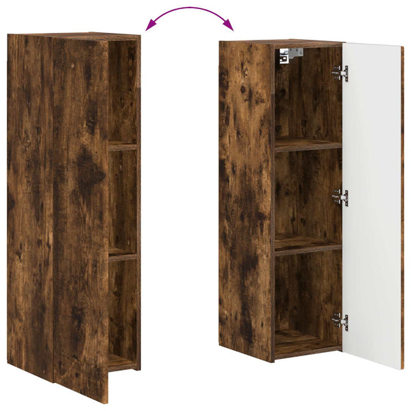 TV-Schrank Set 4-teilig Geräucherte Eiche