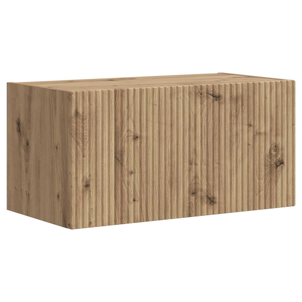 Wandmontiertes TV-Schrankset Beton Grau 5-tlg