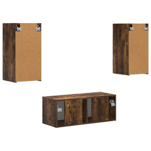 TV-Schrank Set 6-teilig Geräucherte Eiche