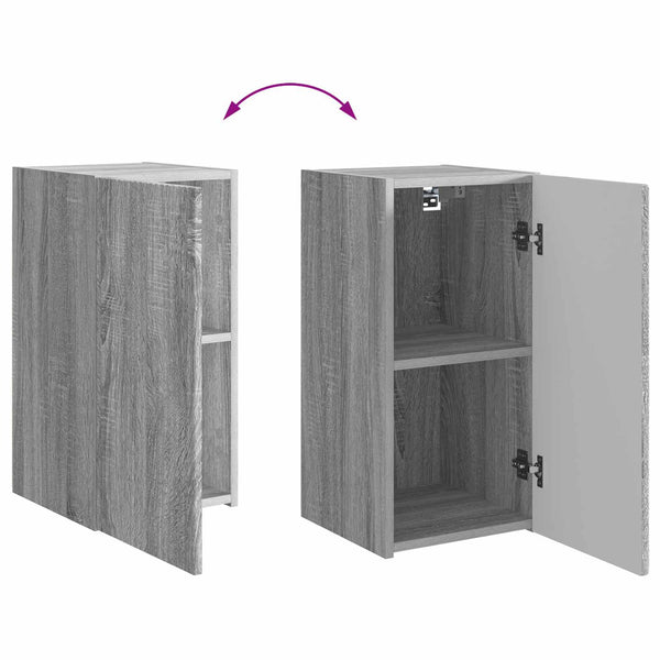 vidaXL Meuble TV mural 6 pcs Aggloméré Gris Sonoma