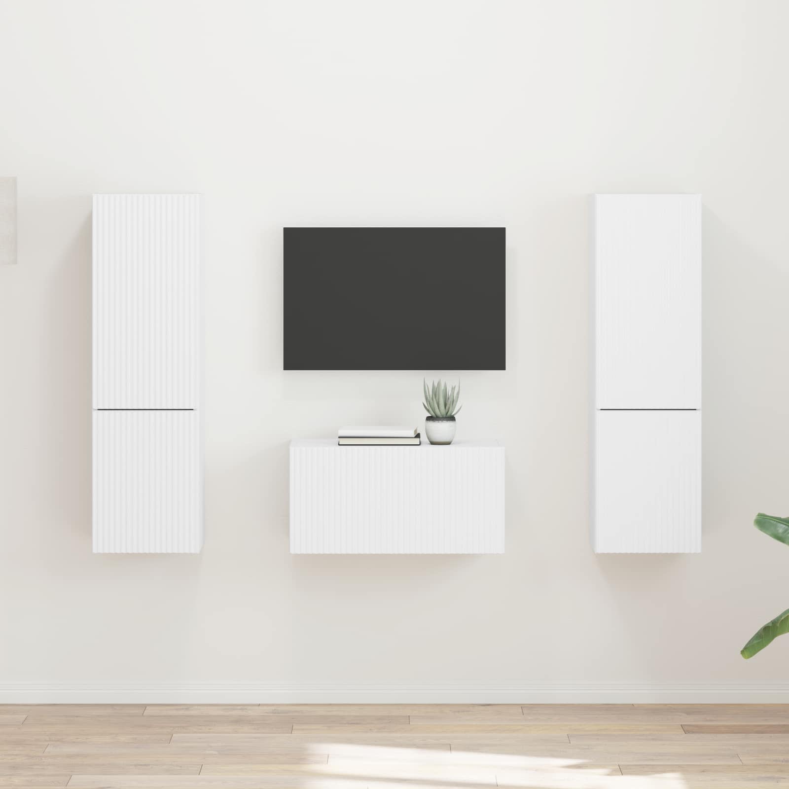 TV-Schrank Set 5-teilig Weiß