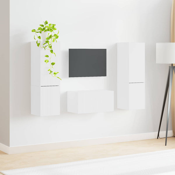 TV-Schrank Set 5-teilig Weiß