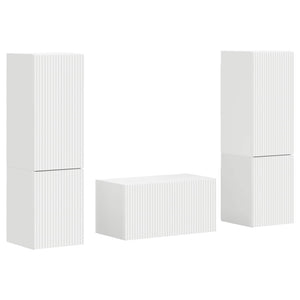 TV-Schrank Set 5-teilig Weiß