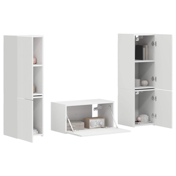 TV-Schrank Set 5-teilig Weiß