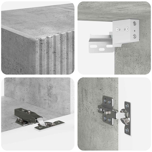 TV-Schrank Set Beton Grau 5-teilig